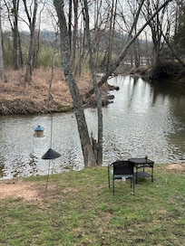 Beautiful views of the creek, on the property.