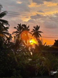Sunset from condo balcony