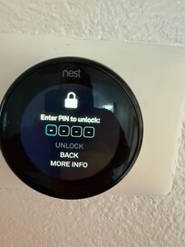 Locked out thermostat