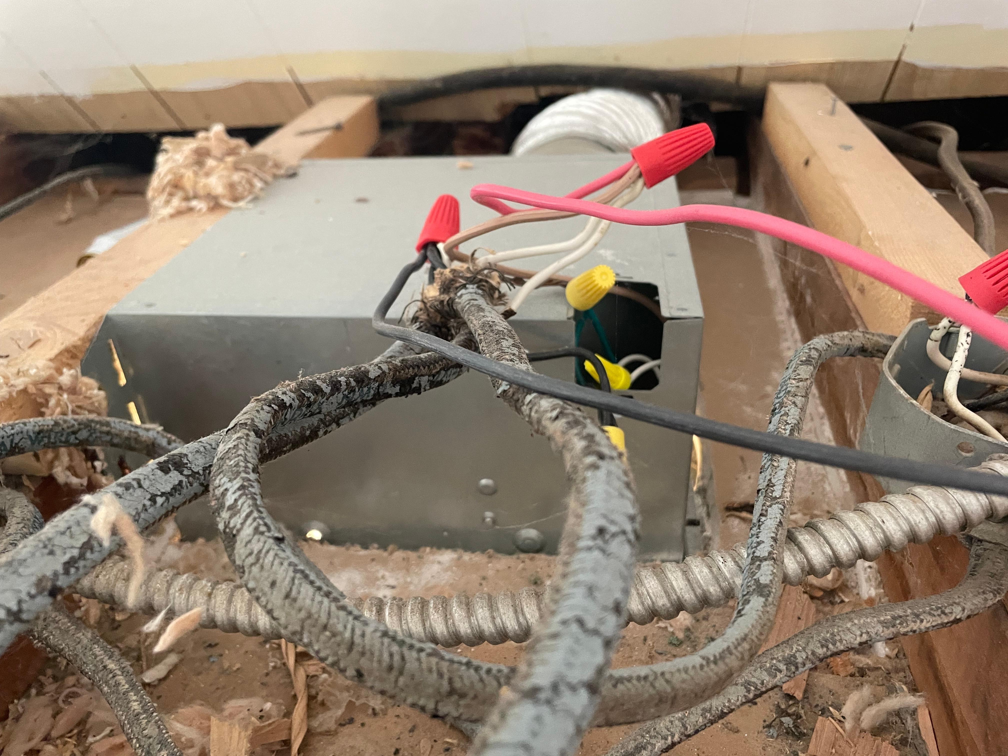 Fire hazard wiring