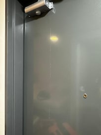 Oil from the hinge was leaking on our floors.