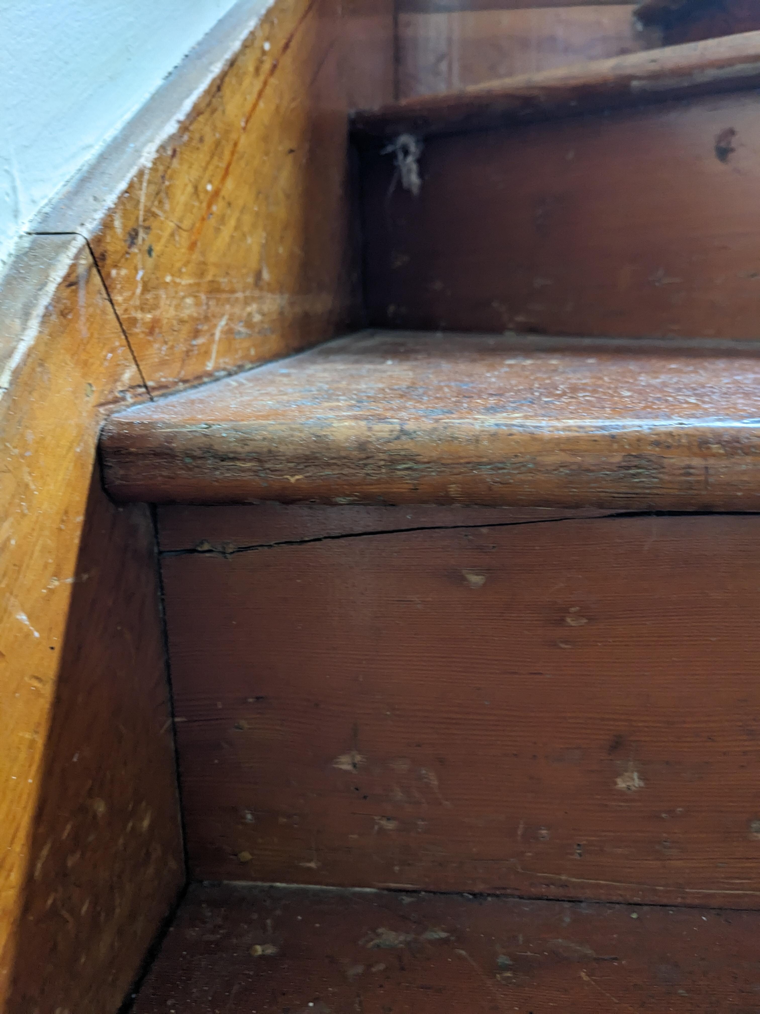Stairs where so dusty
