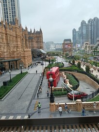Front of main entrance driveway