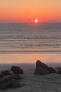 Beautiful sunrise calm waters