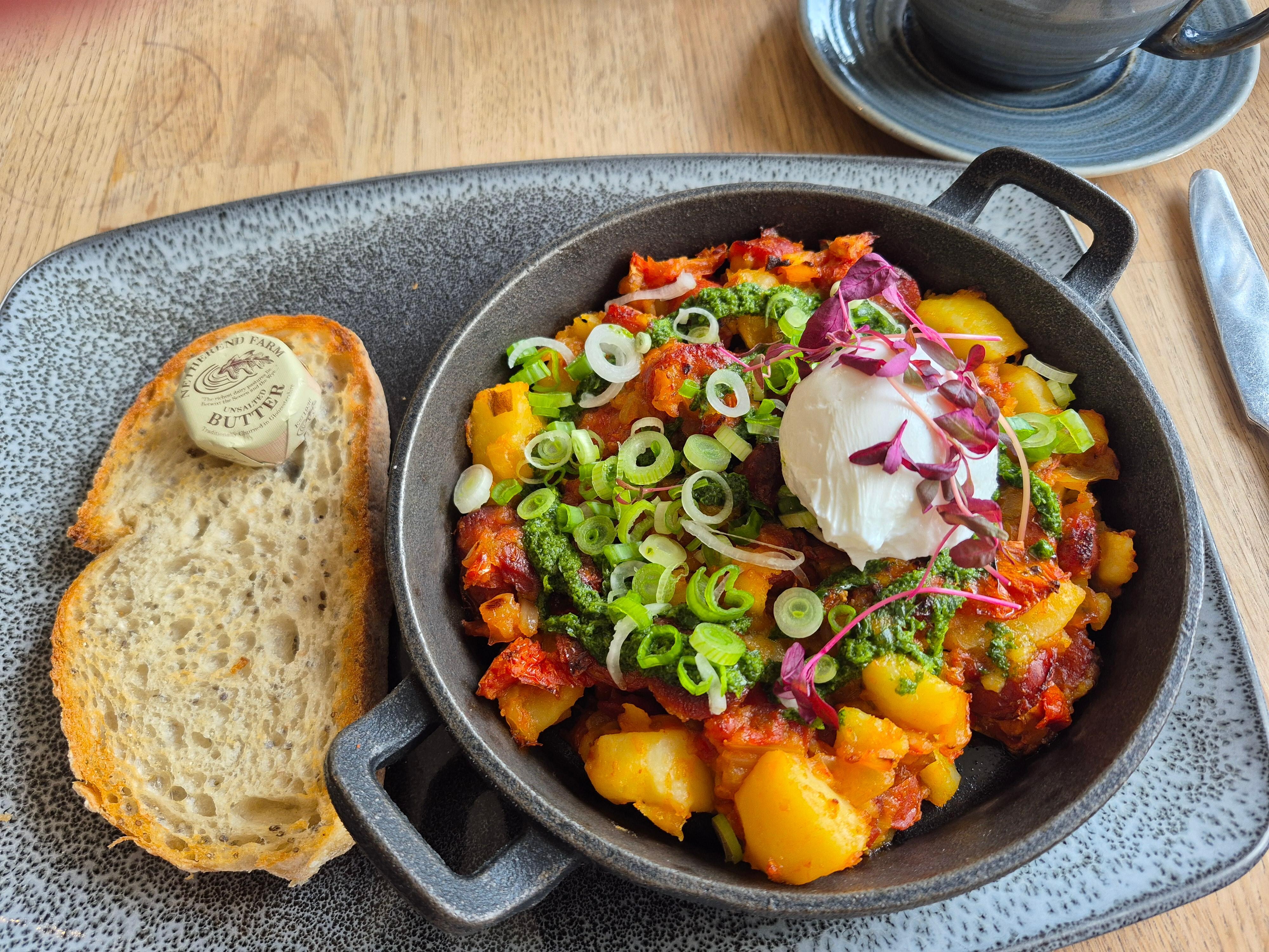 Brunch at cafe
