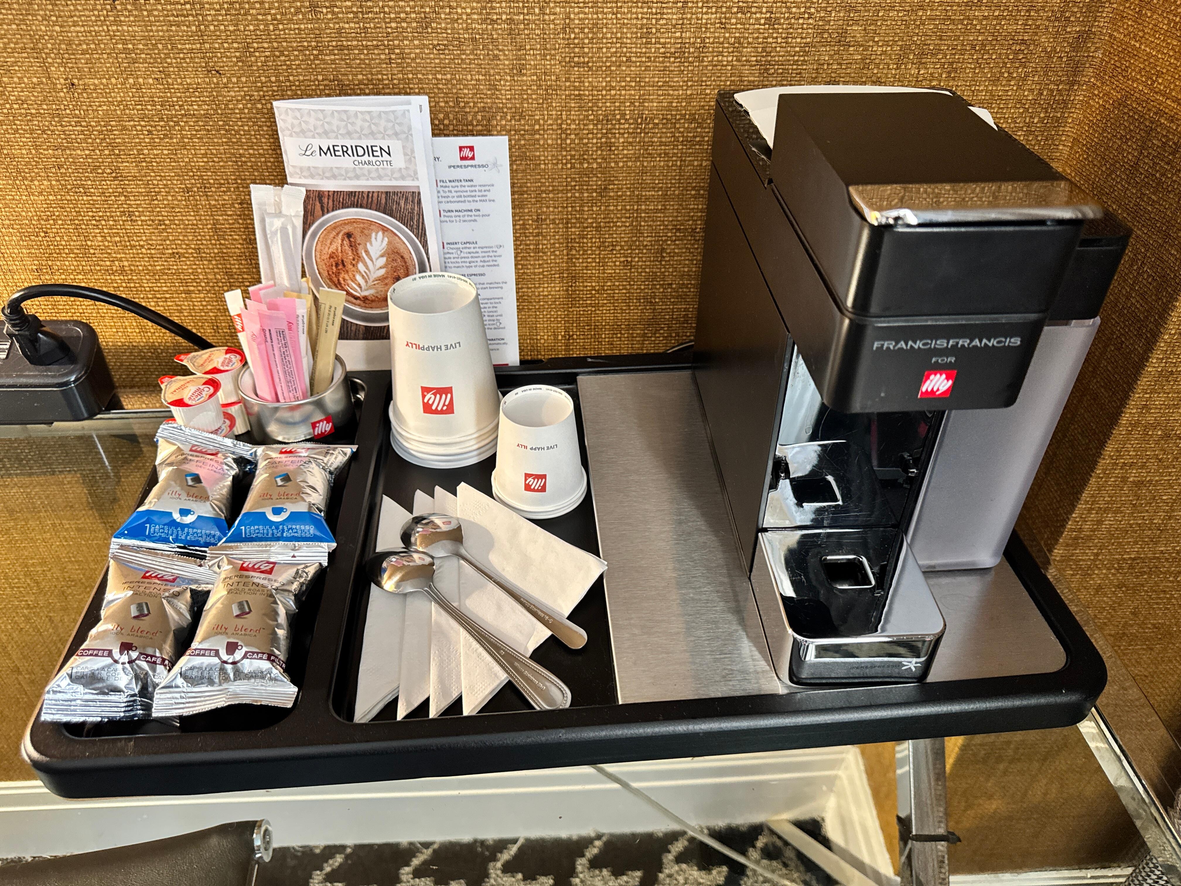 Picture of the in room coffee machine set up 