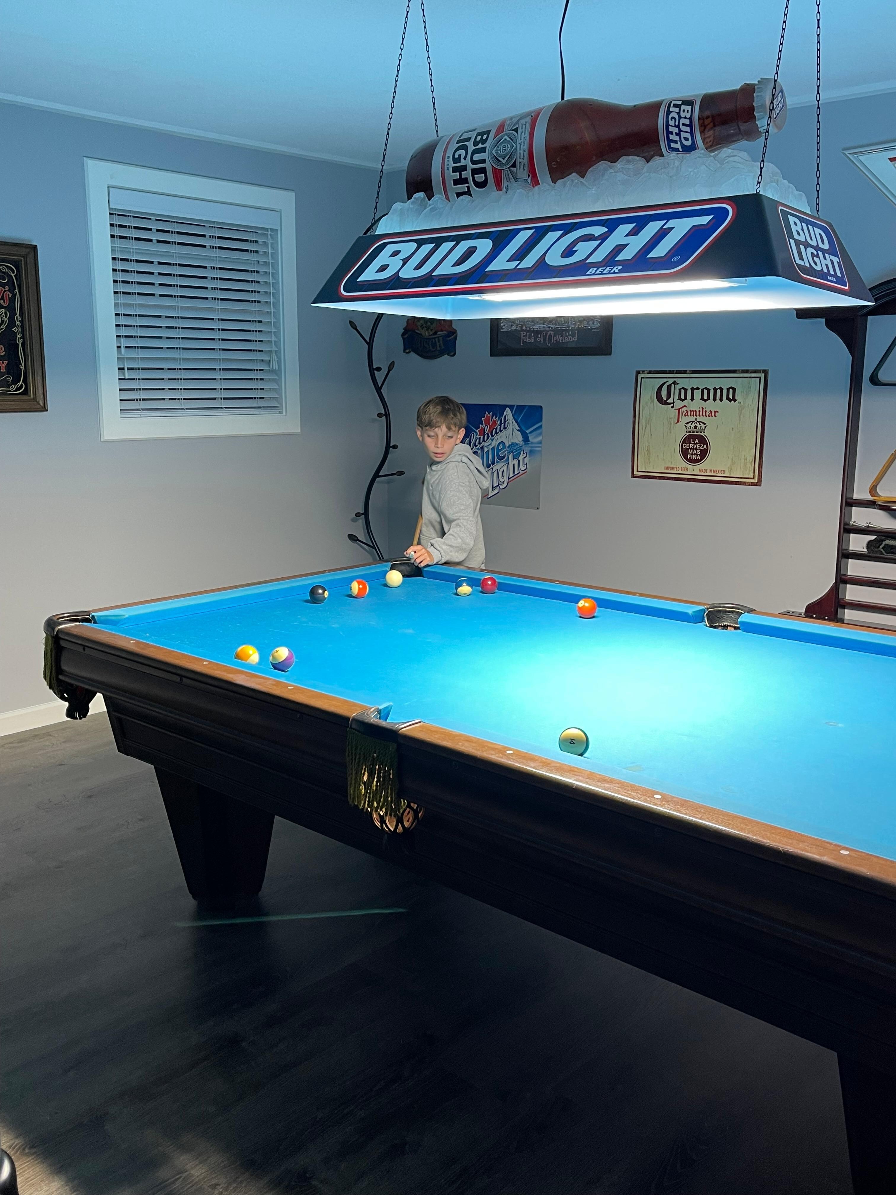 Playing pool