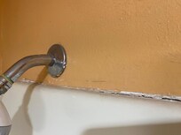 Drywall falling apart shower