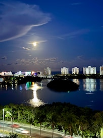 Lagoon view at night