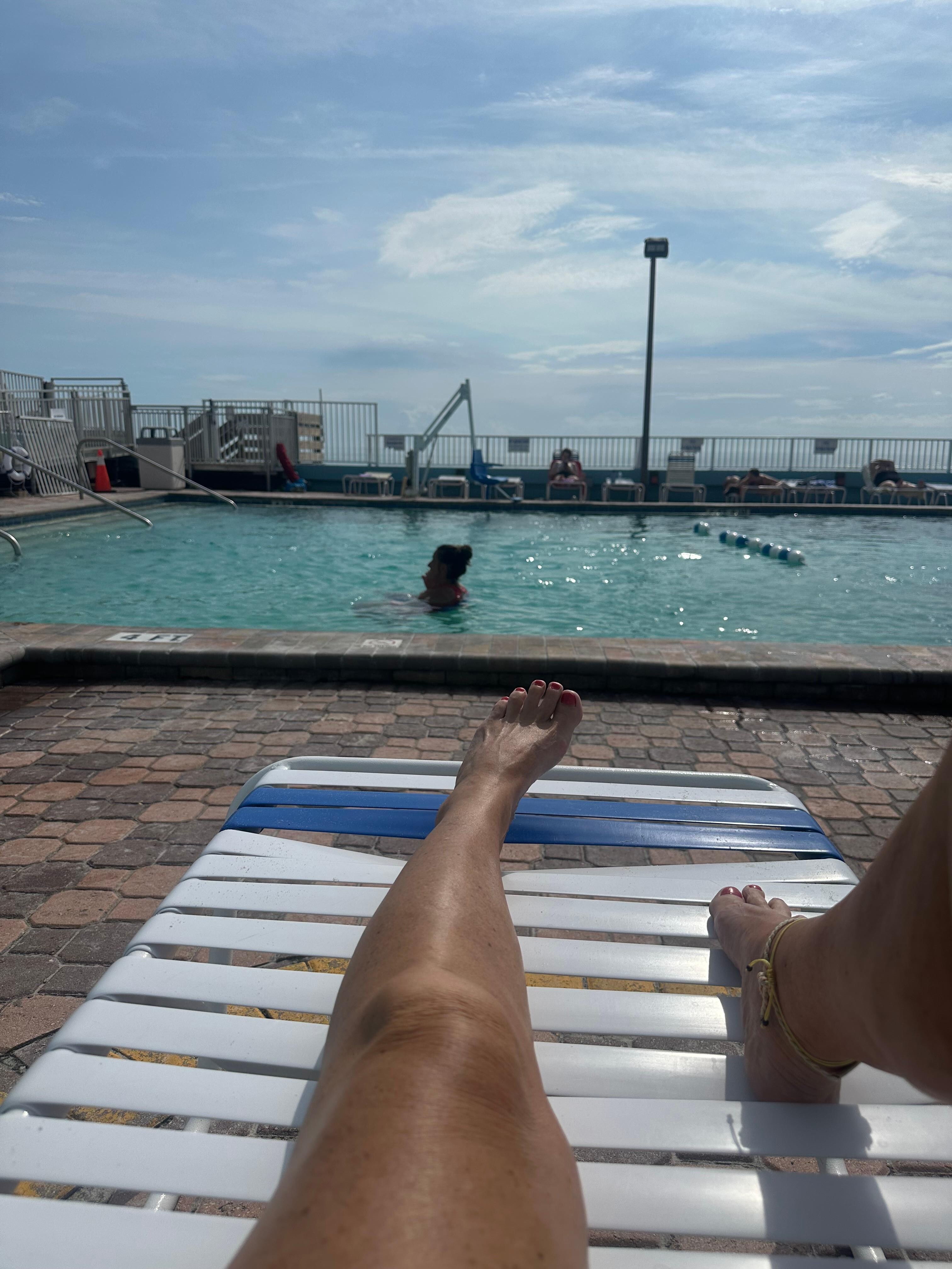 Pool view, plenty of room