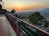 Blick vom Wohnzimmerbalkon