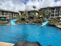 Slides are fun for young and old.