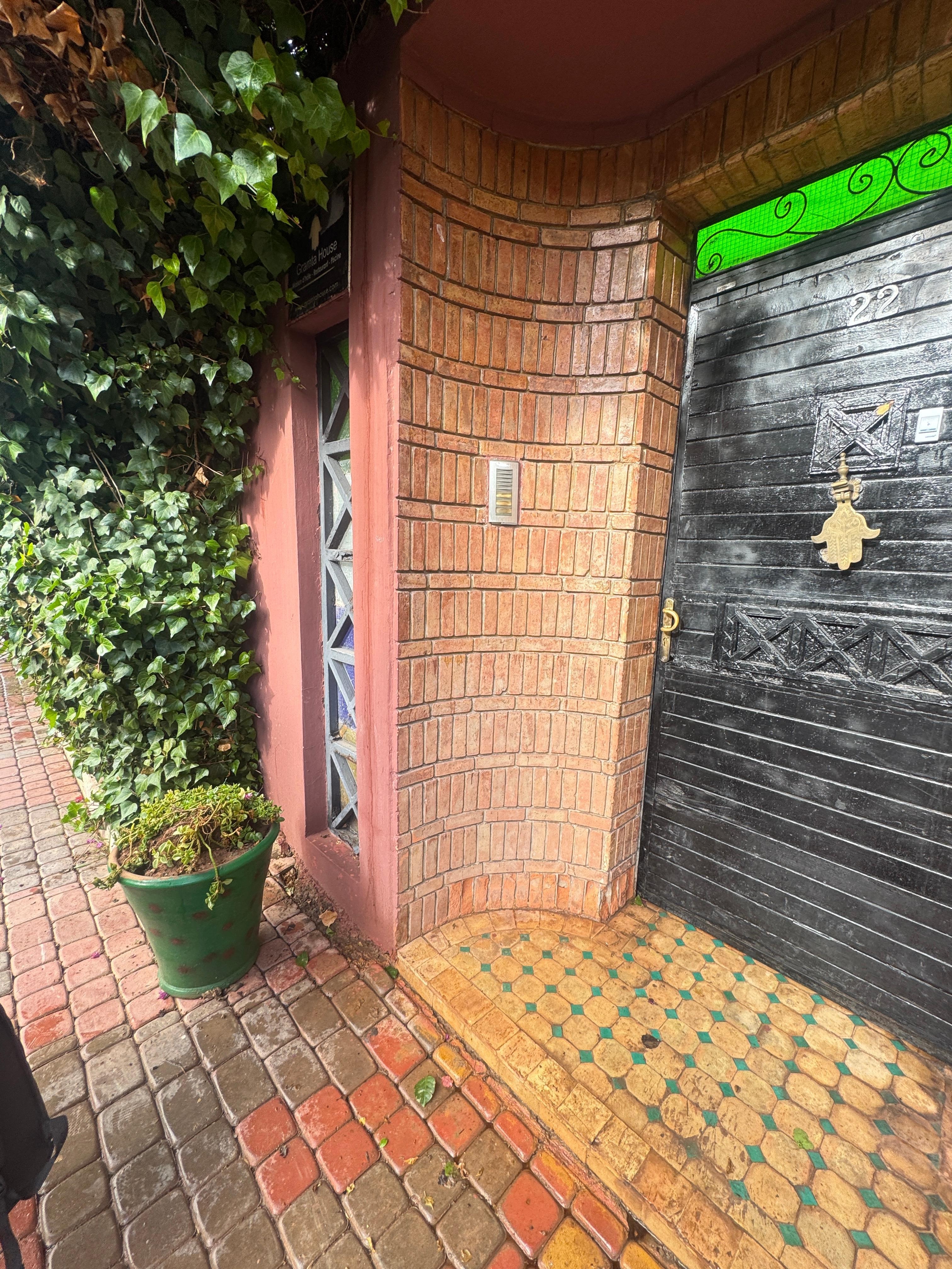 Front door to garden 