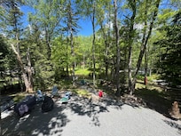 View of the backyard from balcony