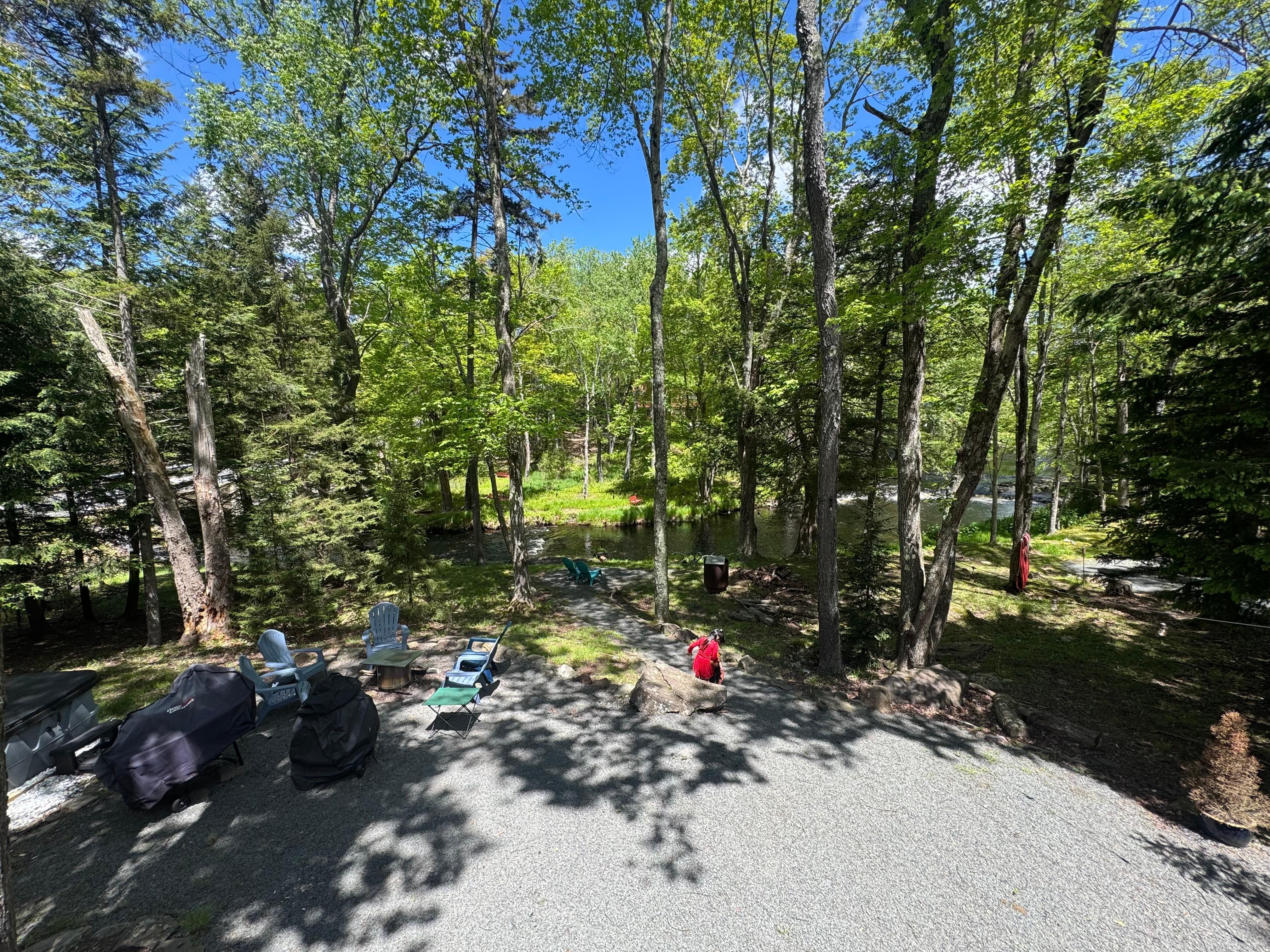 View of the backyard from balcony 