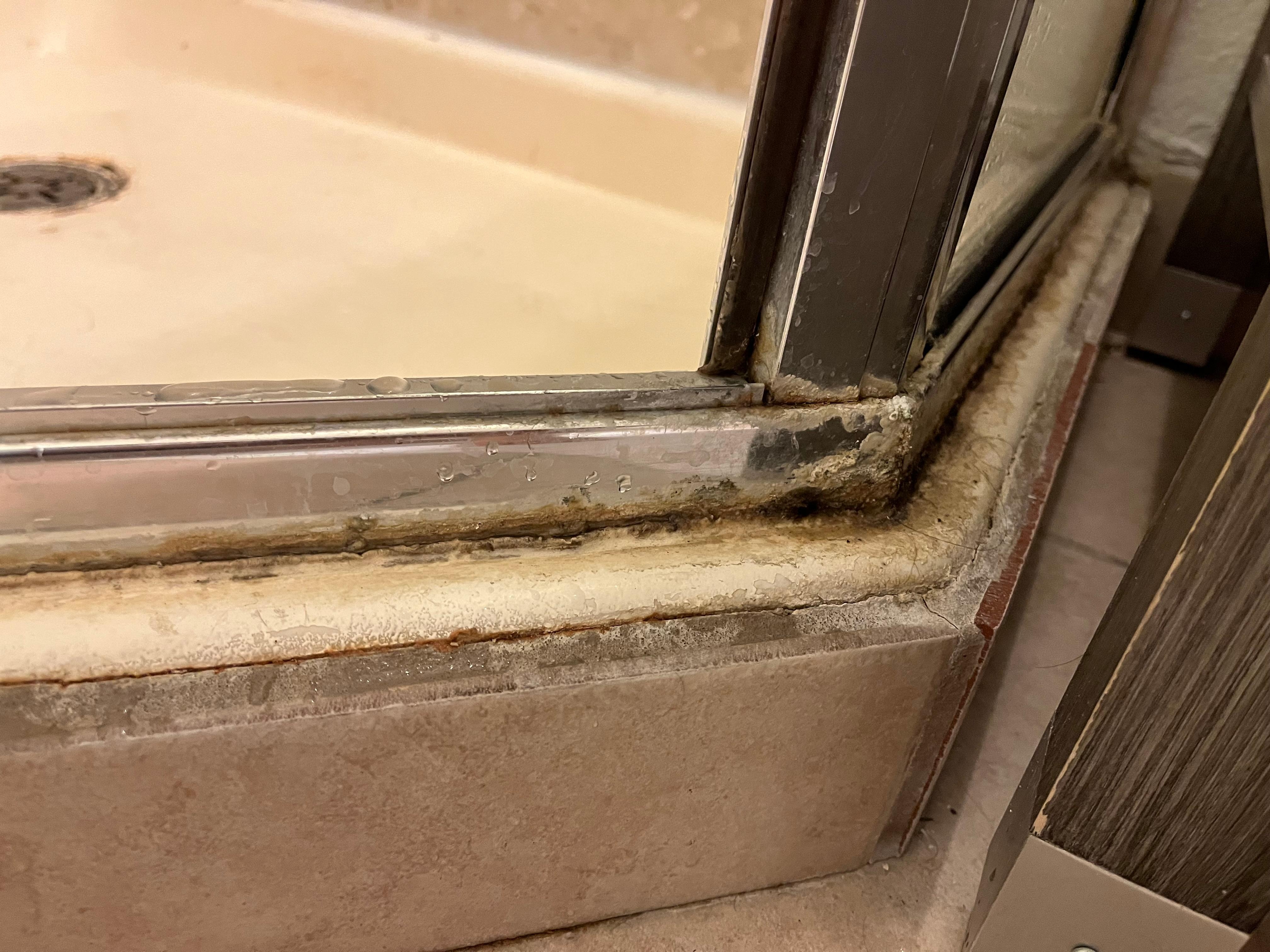Bottom of shower door