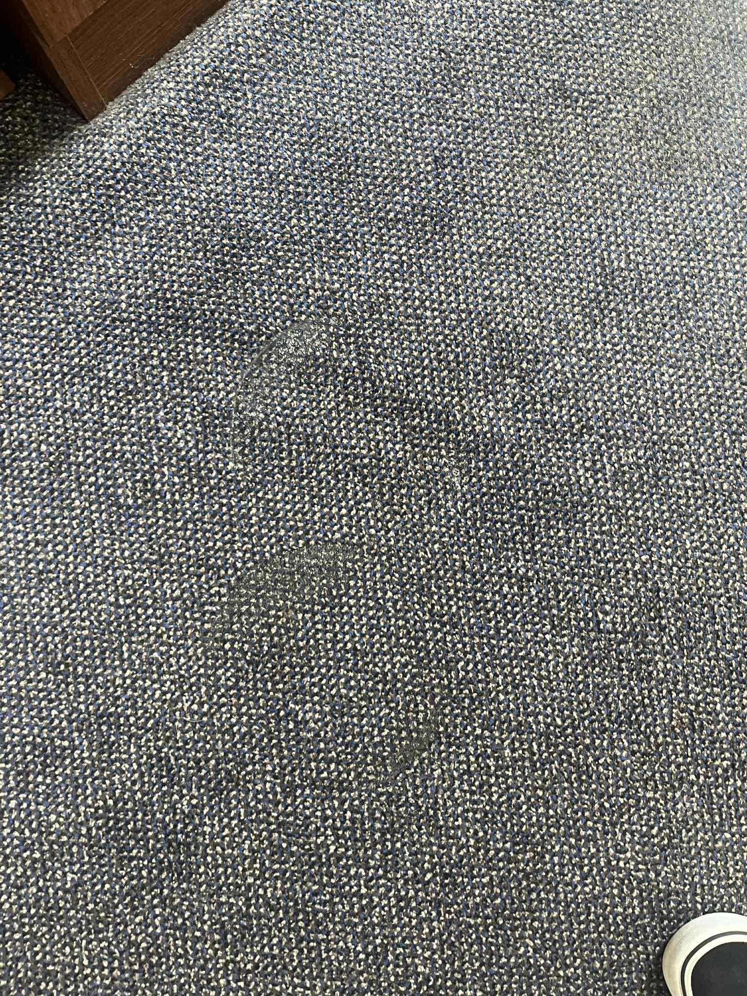 Burn mark on the floor