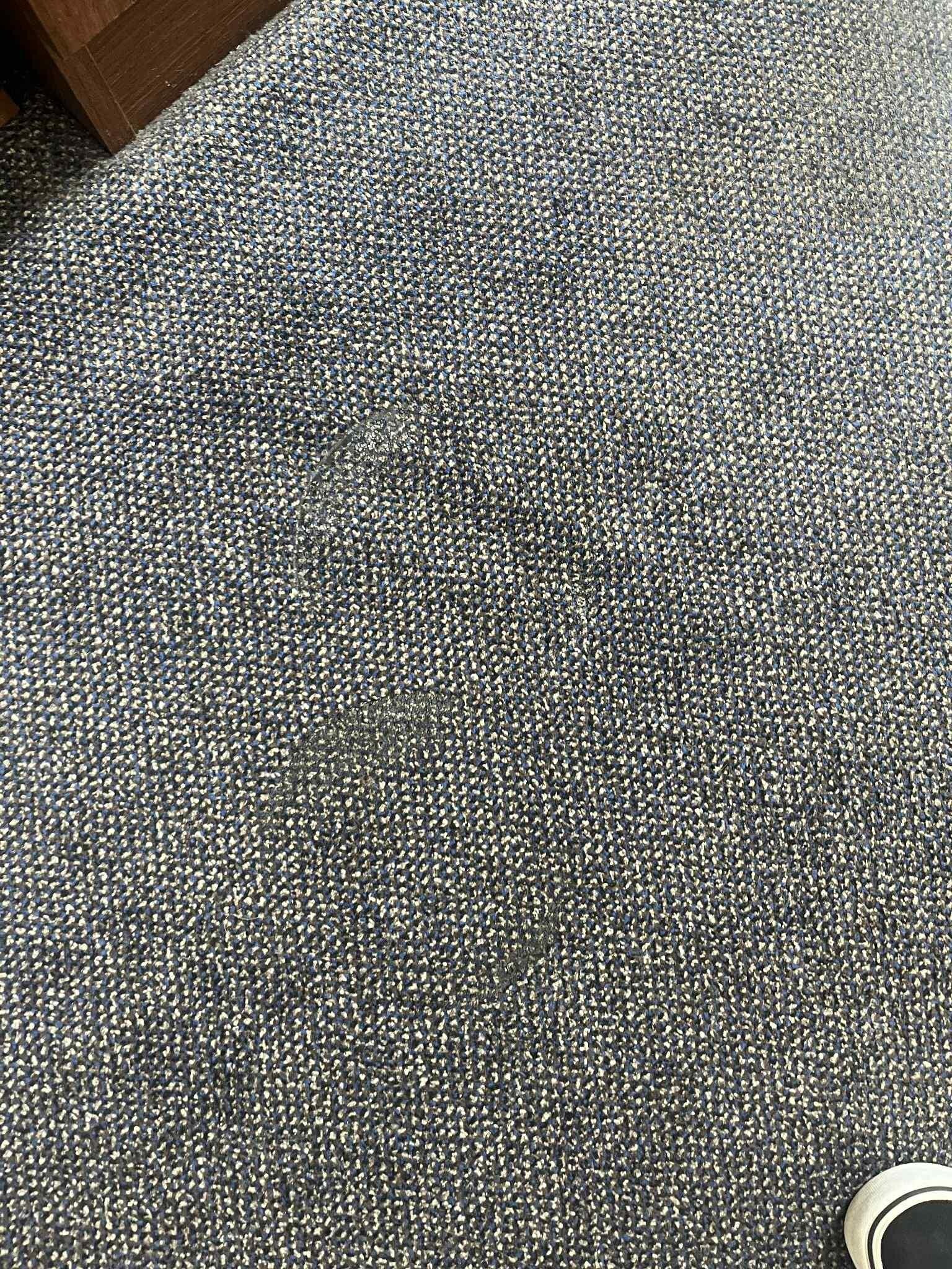 Burn mark on the floor