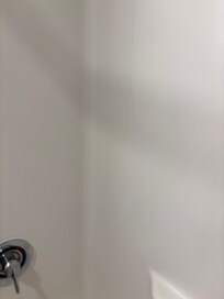 10” long hair in shower