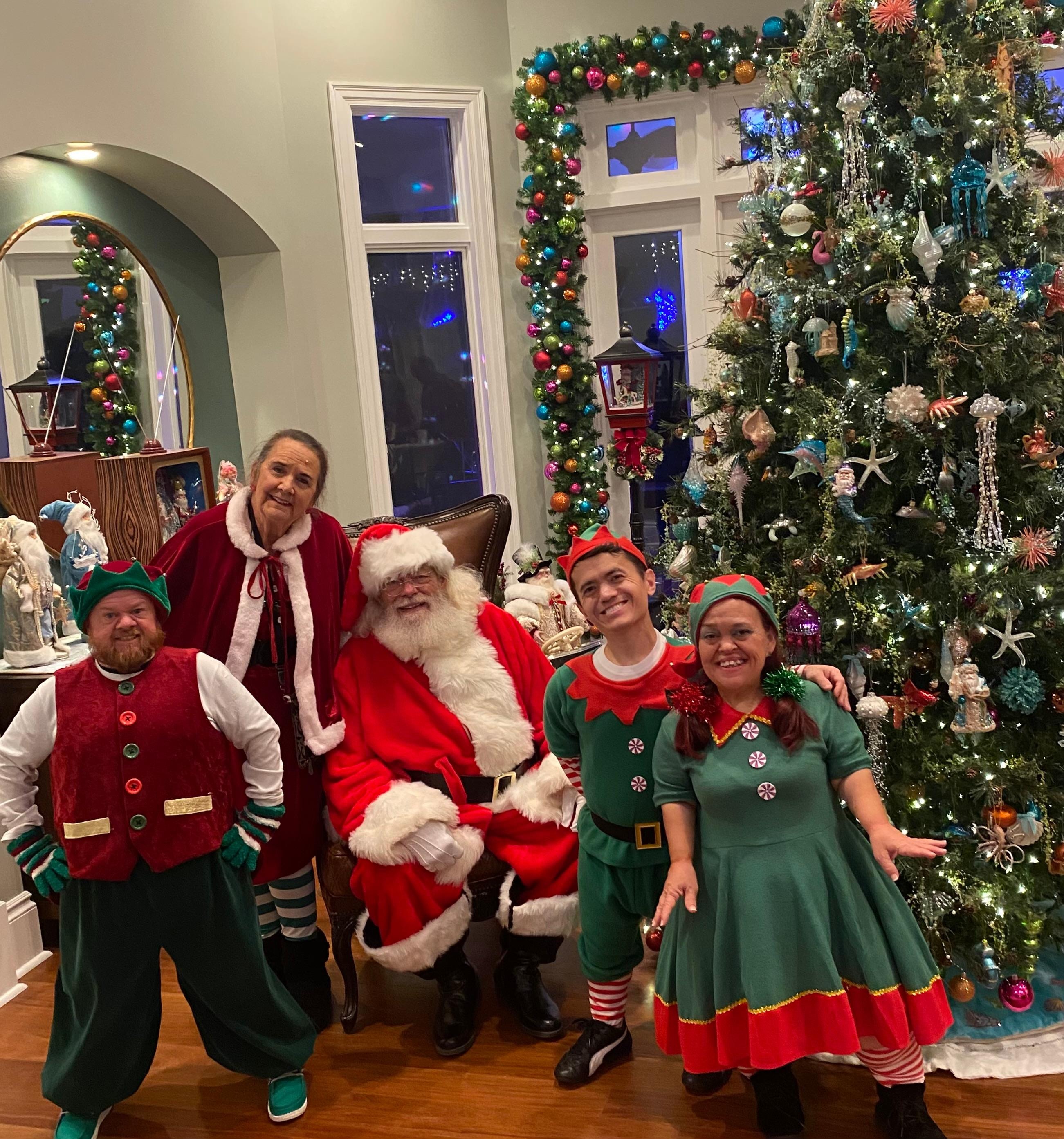 Santa PeePaw traveled from North Pole to visit children at Nordstrom department store.