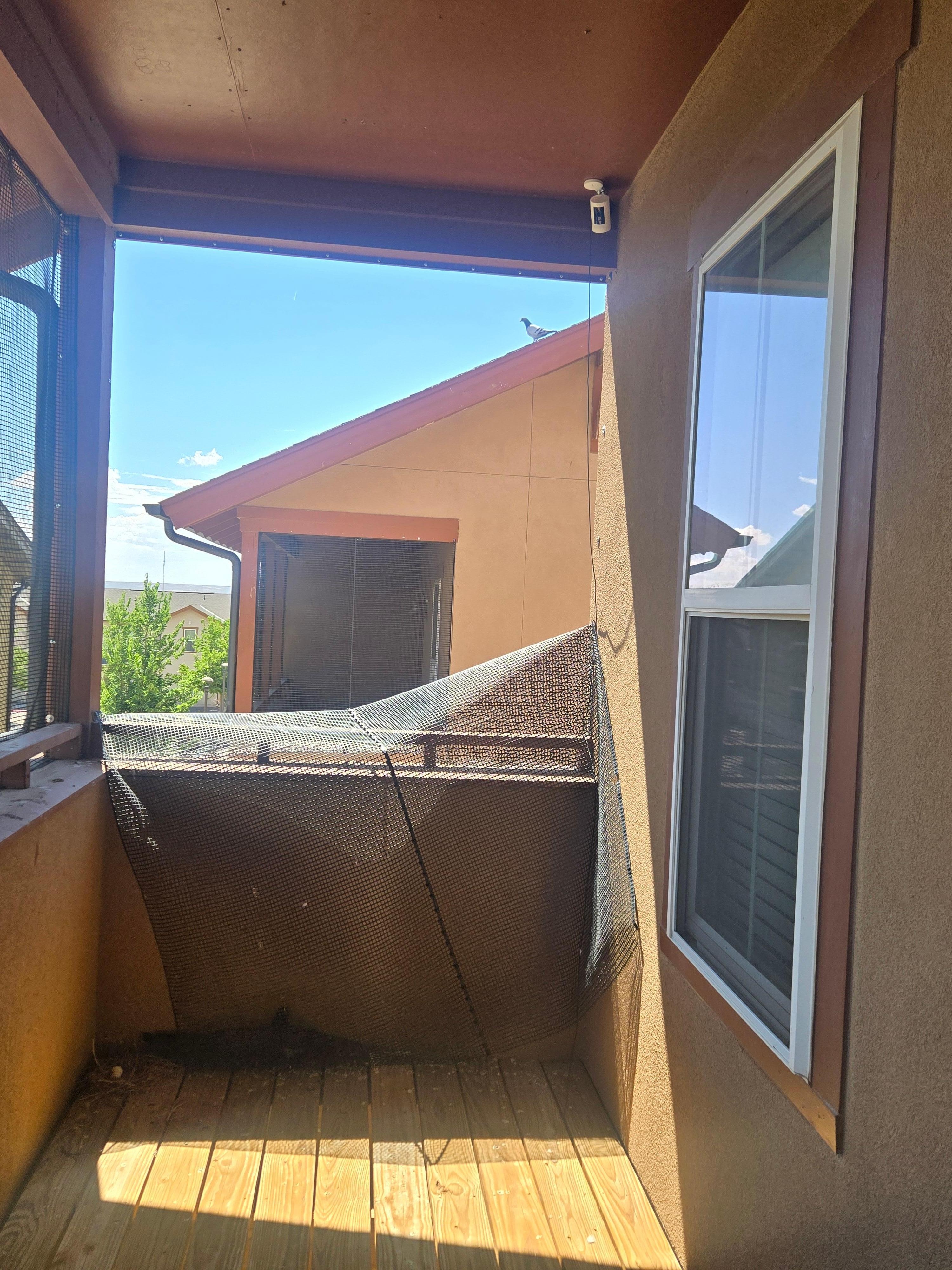 upstairs balcony unusable