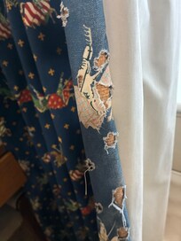 Curtains thread bare holes