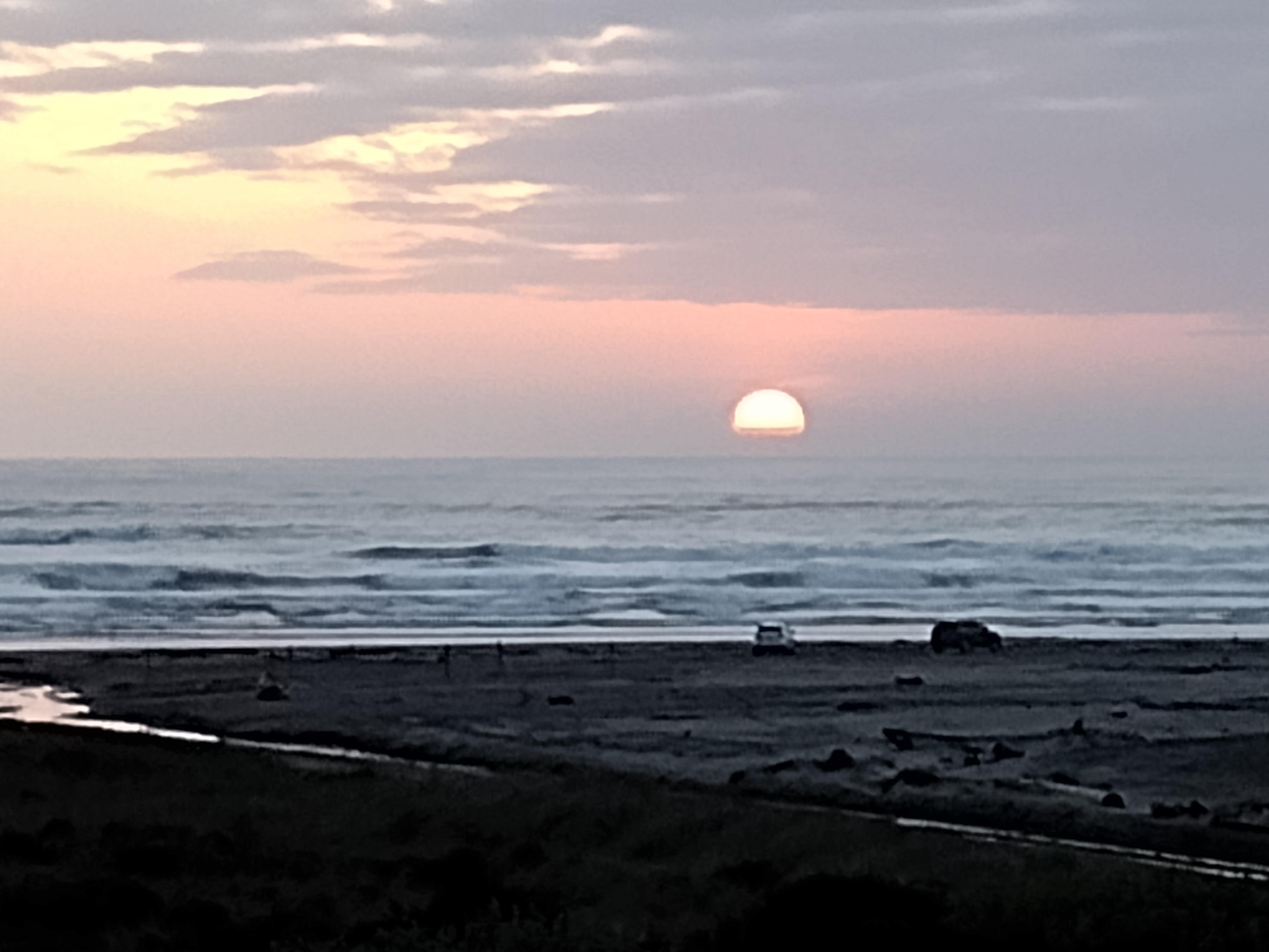 Close up of our first nights sunset