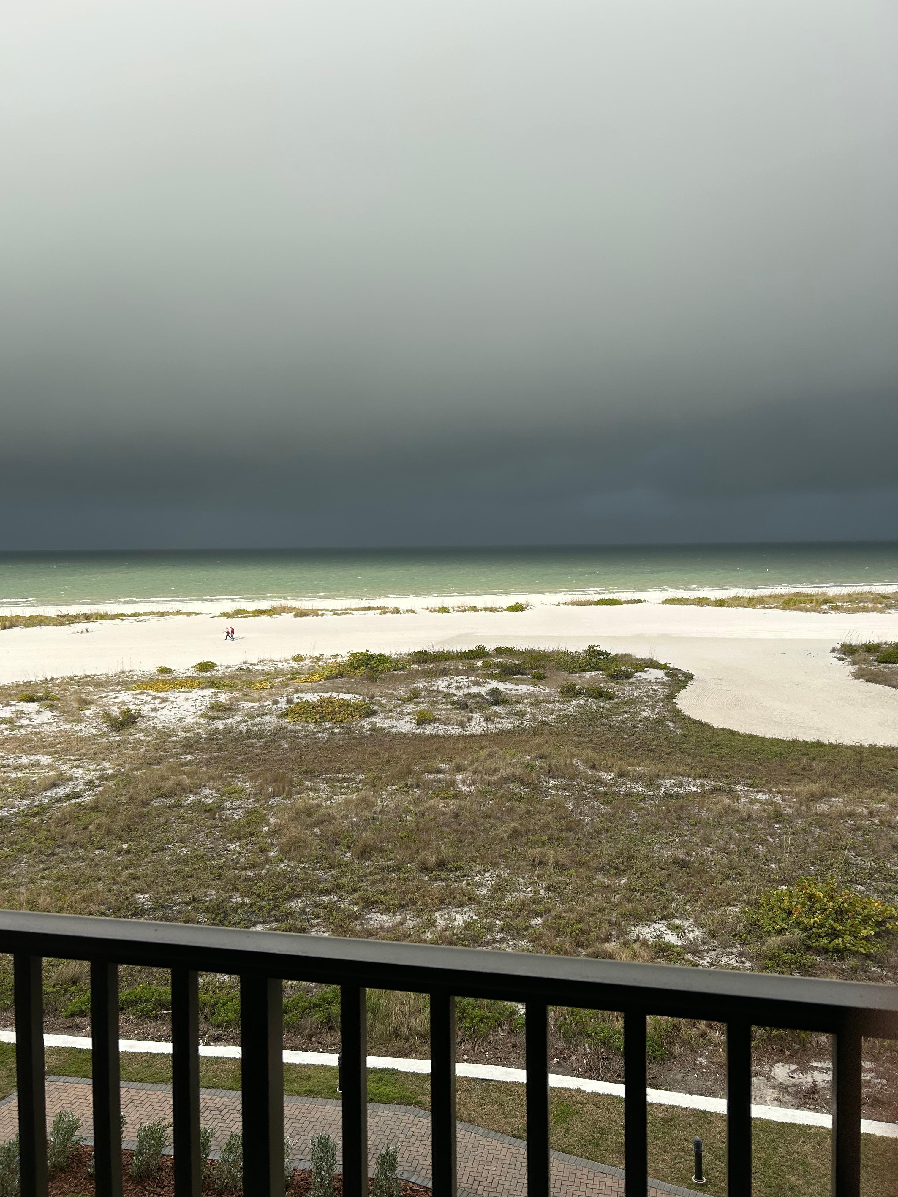 Storm rolling in before cold weather came. Quite beautiful 