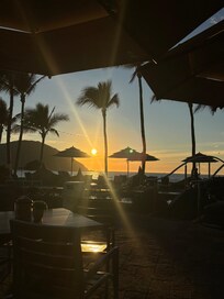 Puesta de sol desde la alberca del Hotel Luna Palace