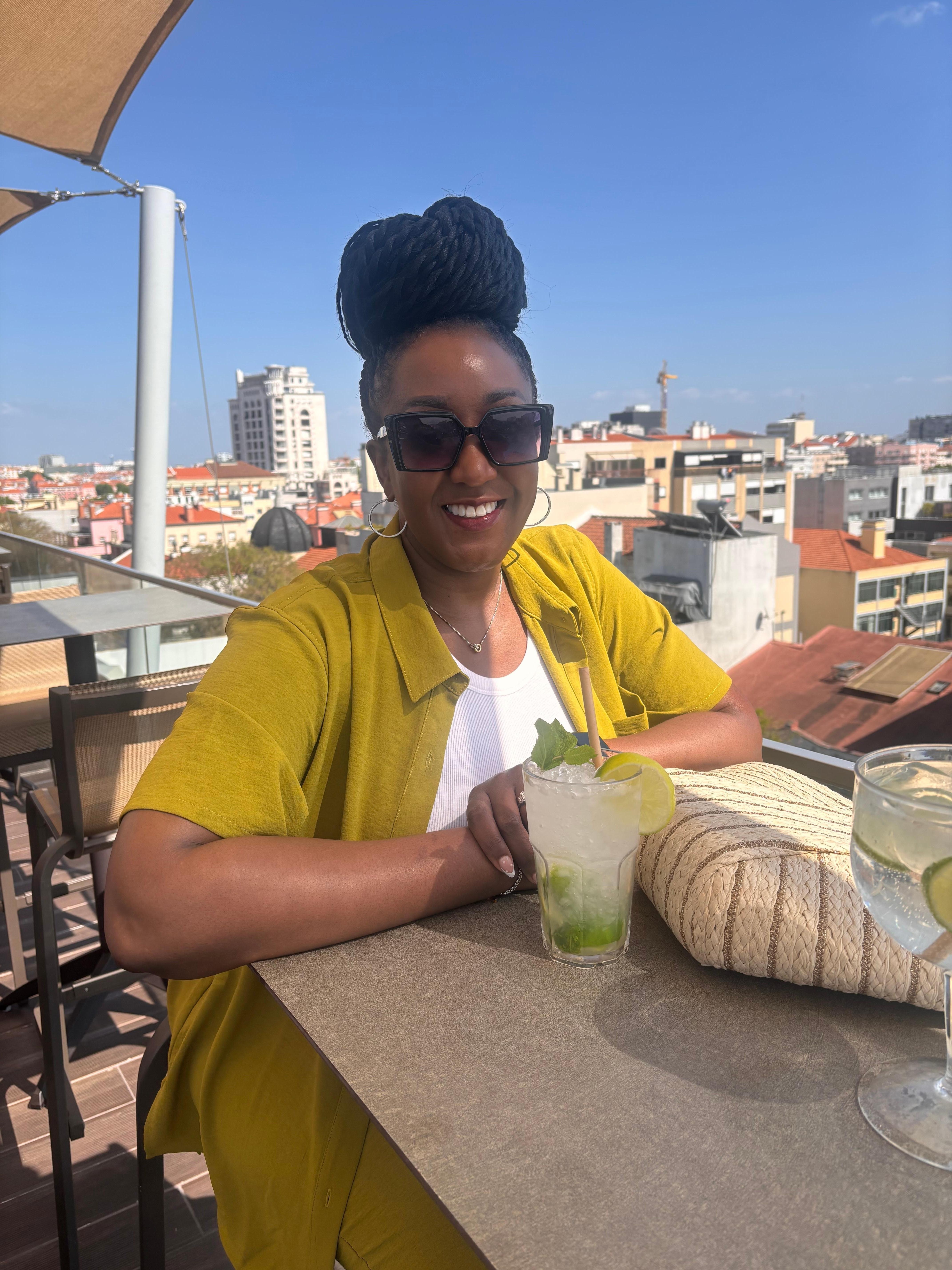 Roof top bar with great drinks! Mine were alcohol free. 