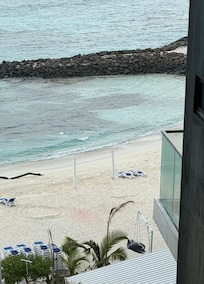 Side ocean view from balcony