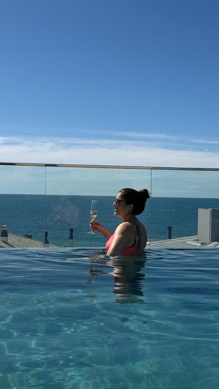 Vista da piscina