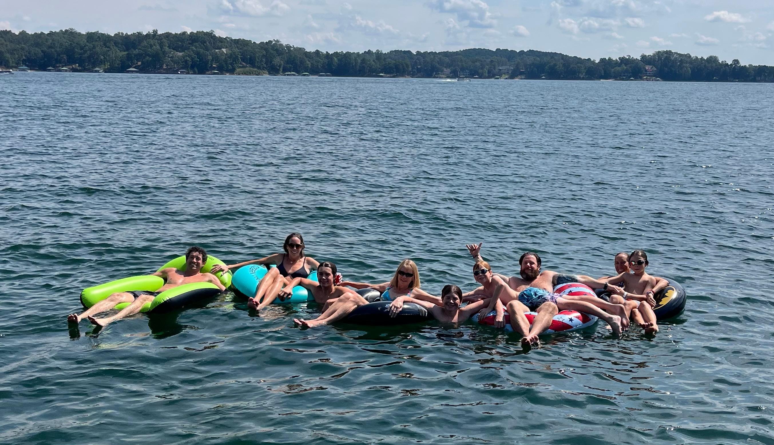 This is the view off the front of the dock!