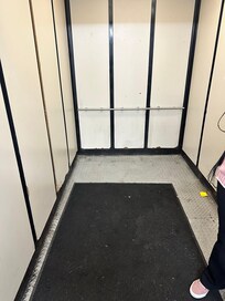 The service elevator we had to use because the other elevator wasn’t working