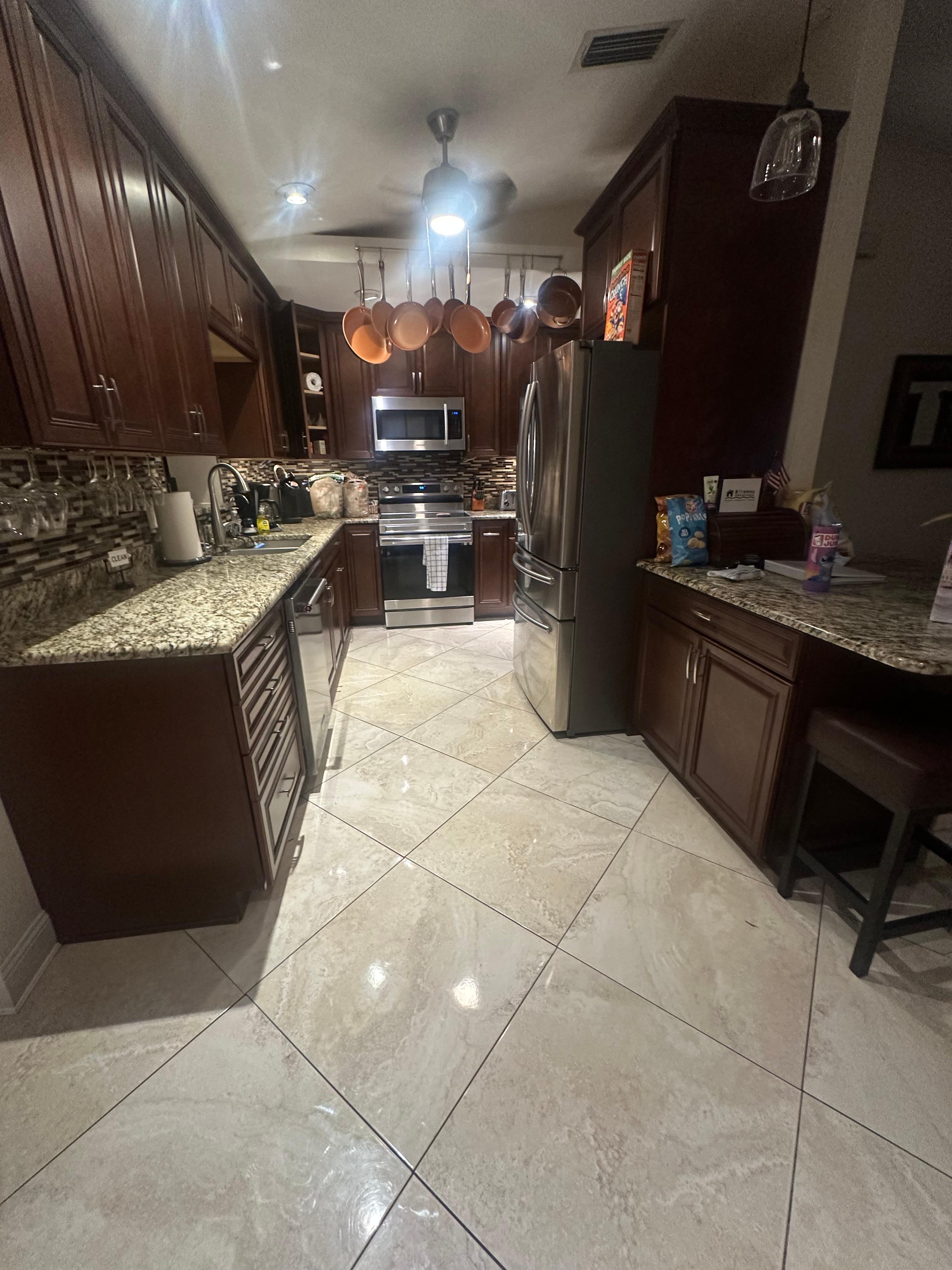 The kitchen that is the center of the house 