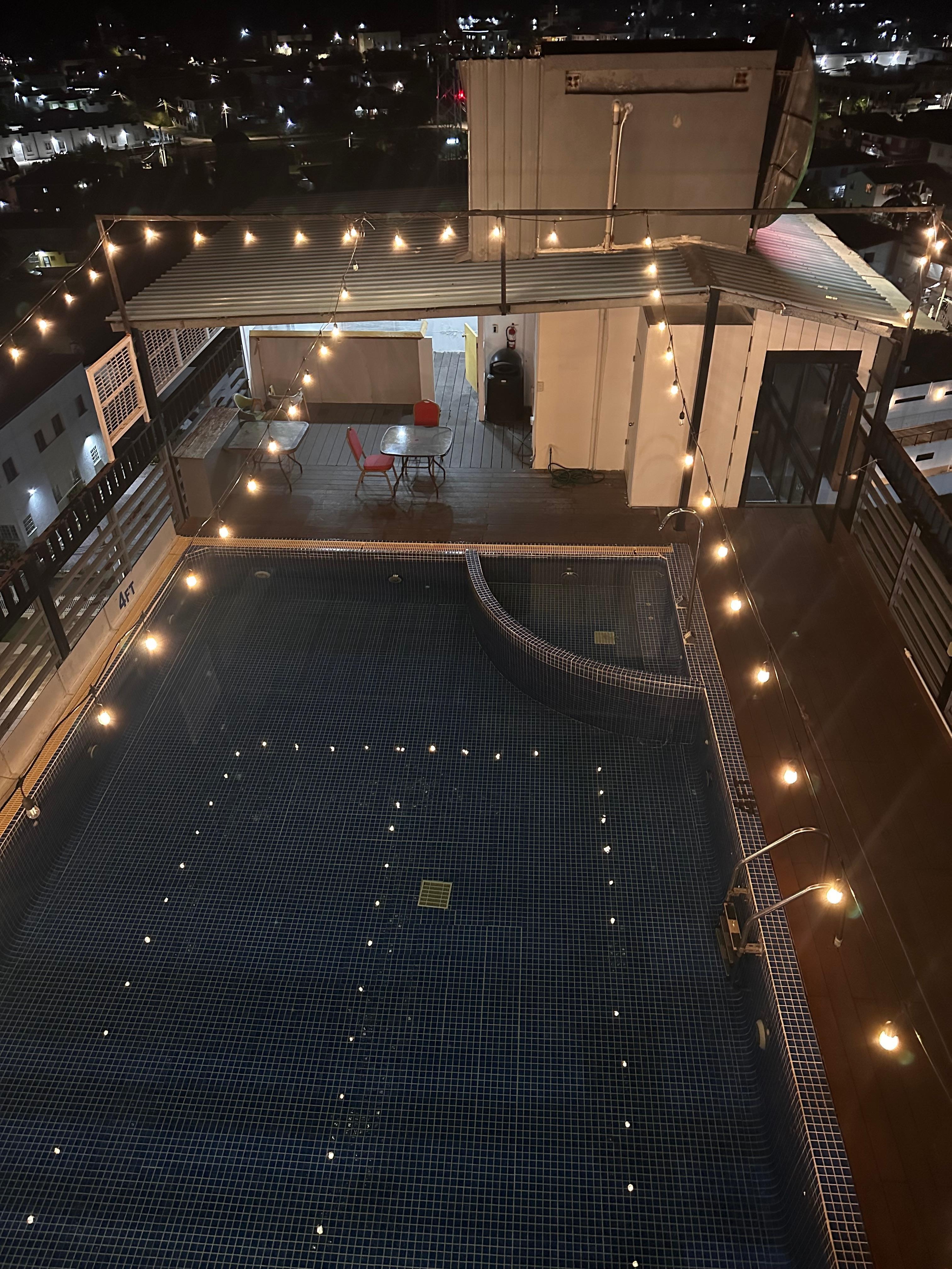 Pool at night 