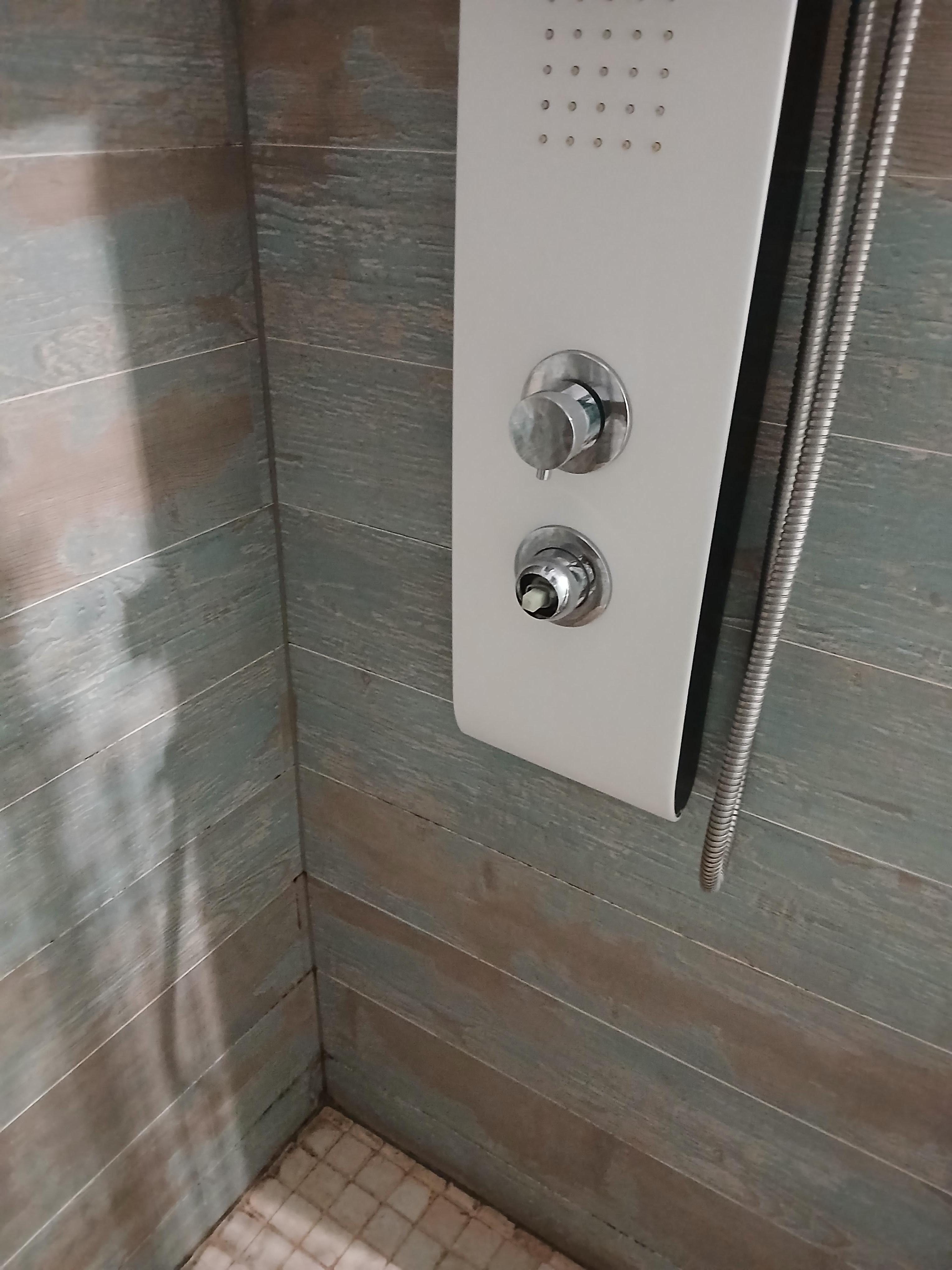 Shower knob fell off