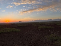 Our sunrise from the cabin.