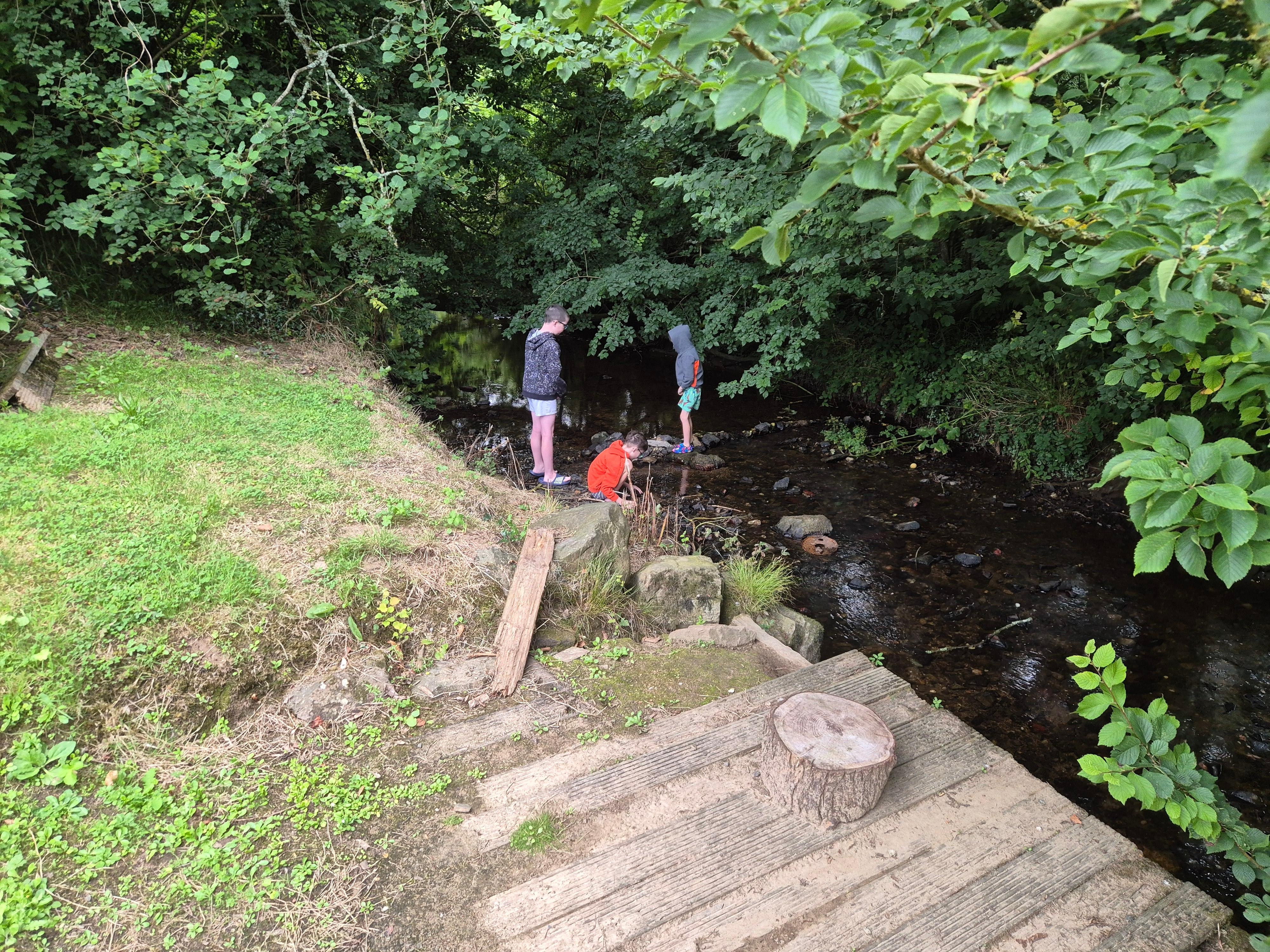 Off exploring the river