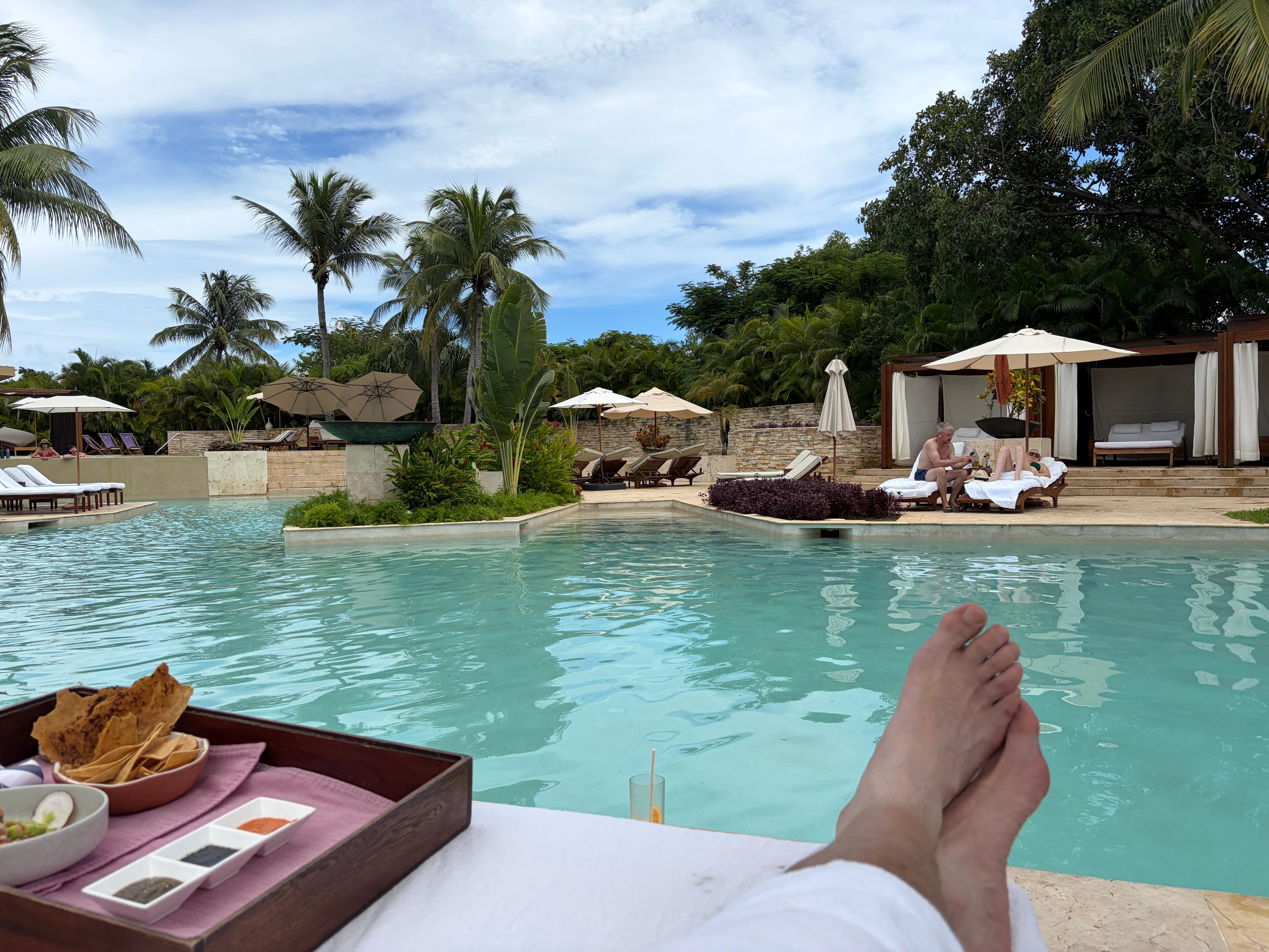 lovely pool area at main reception building 