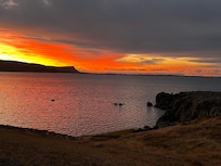 October sunrise from the front porch