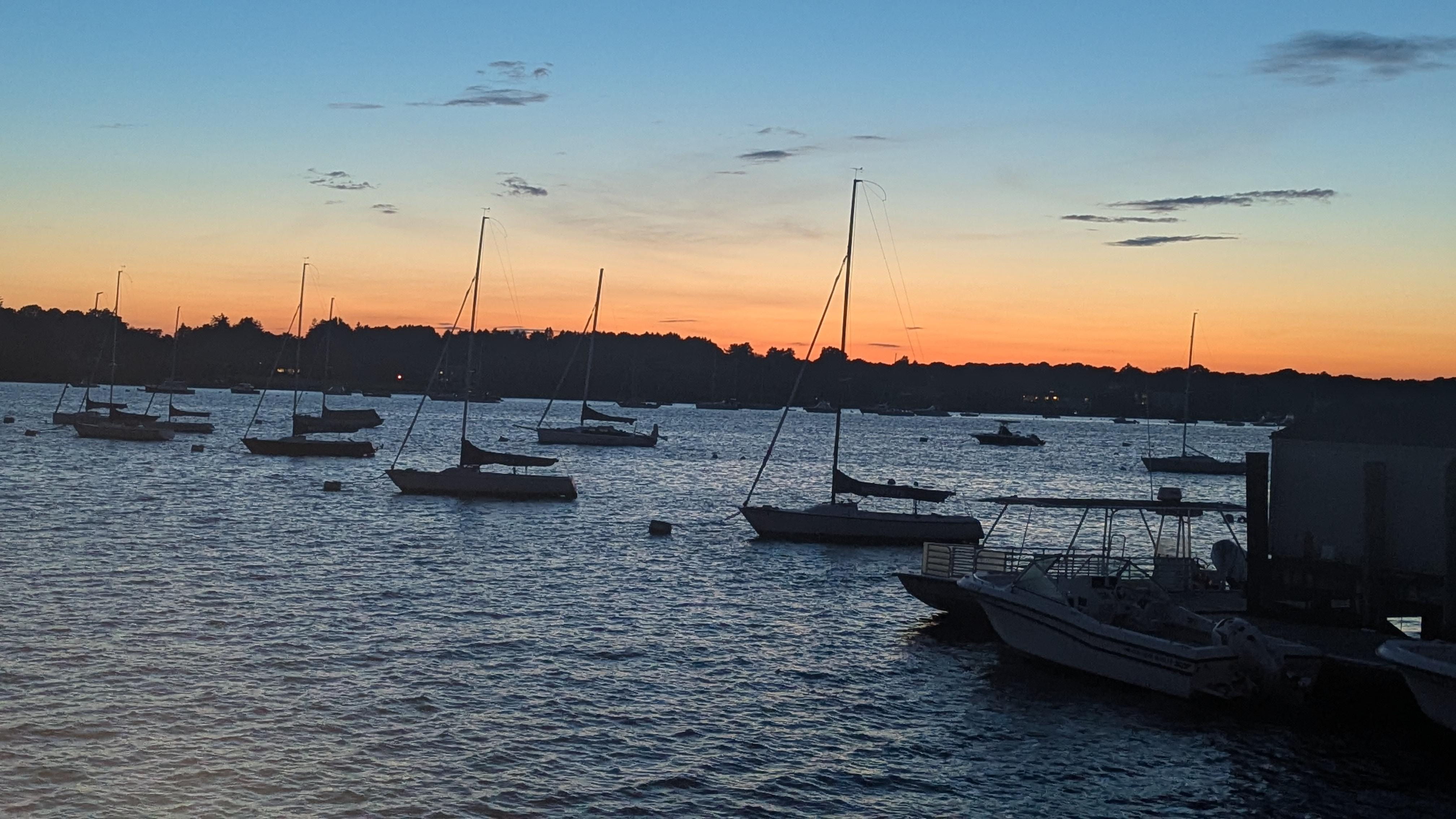 View from the Breakwater restaurant in Stonington 