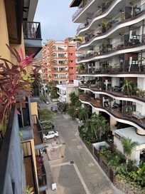 Street view from balcony