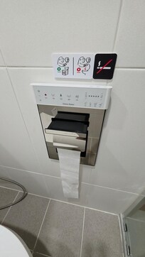 Toilet button function in Korean, wish it has English