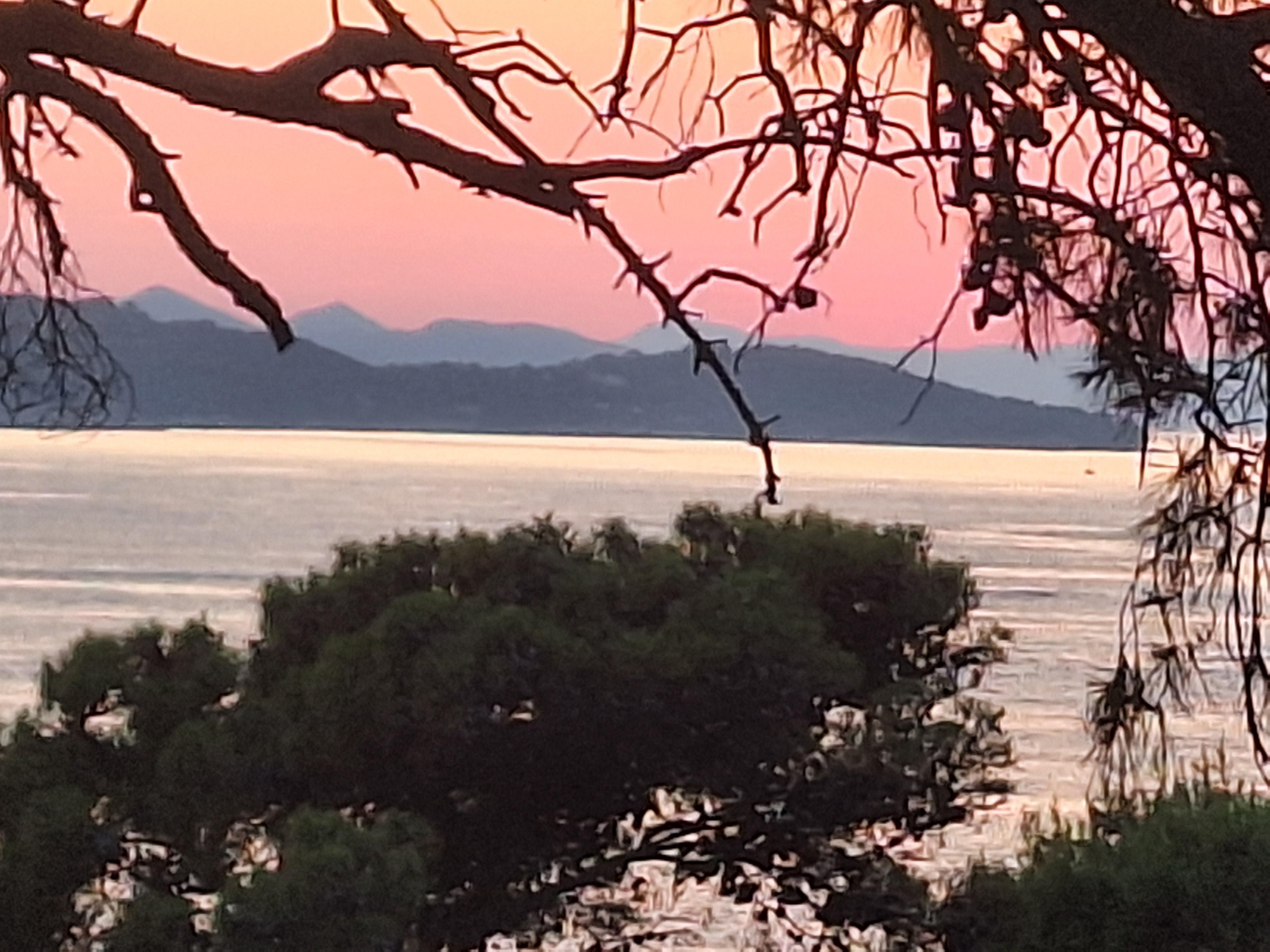 Vue sur les îles depuis terrasse chambre 