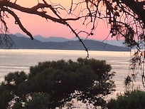 Vue sur les îles depuis terrasse chambre