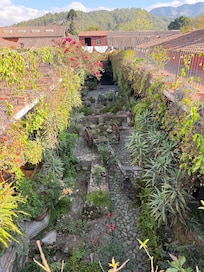 View of the courtyard from the roof