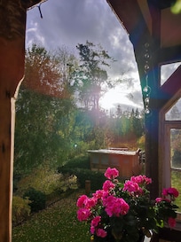 Blick vom Balkon