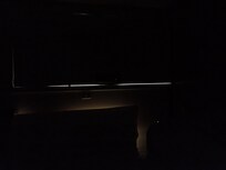 Can see outside at night around the door