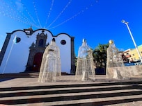 Weihnachtsschmuck in der benachbarten Stadt Güímar